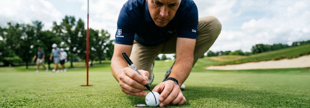 ¿Es legal marcar con una línea la pelota de golf y para qué sirve?